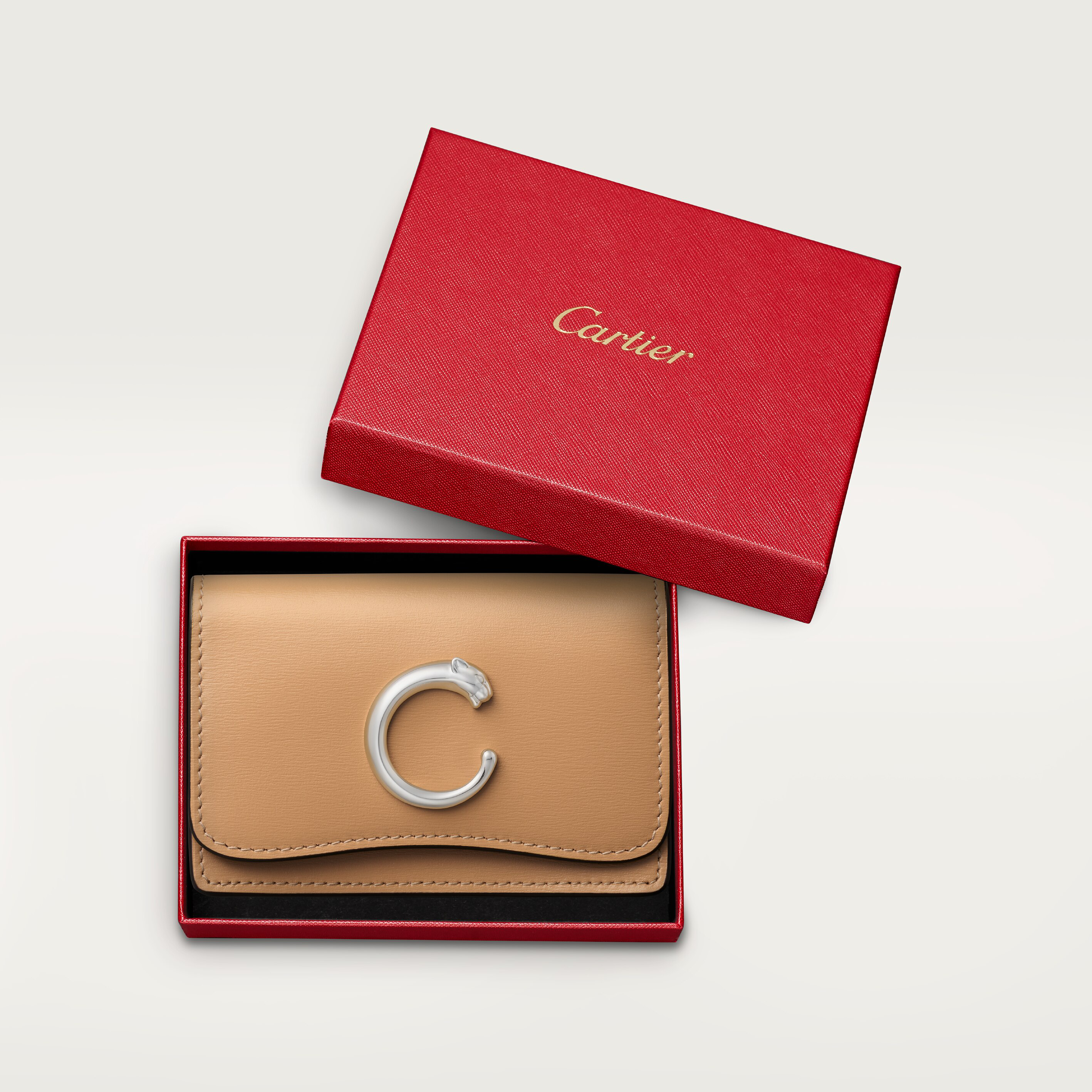 Business card holder with zipper, Panthère de Cartier