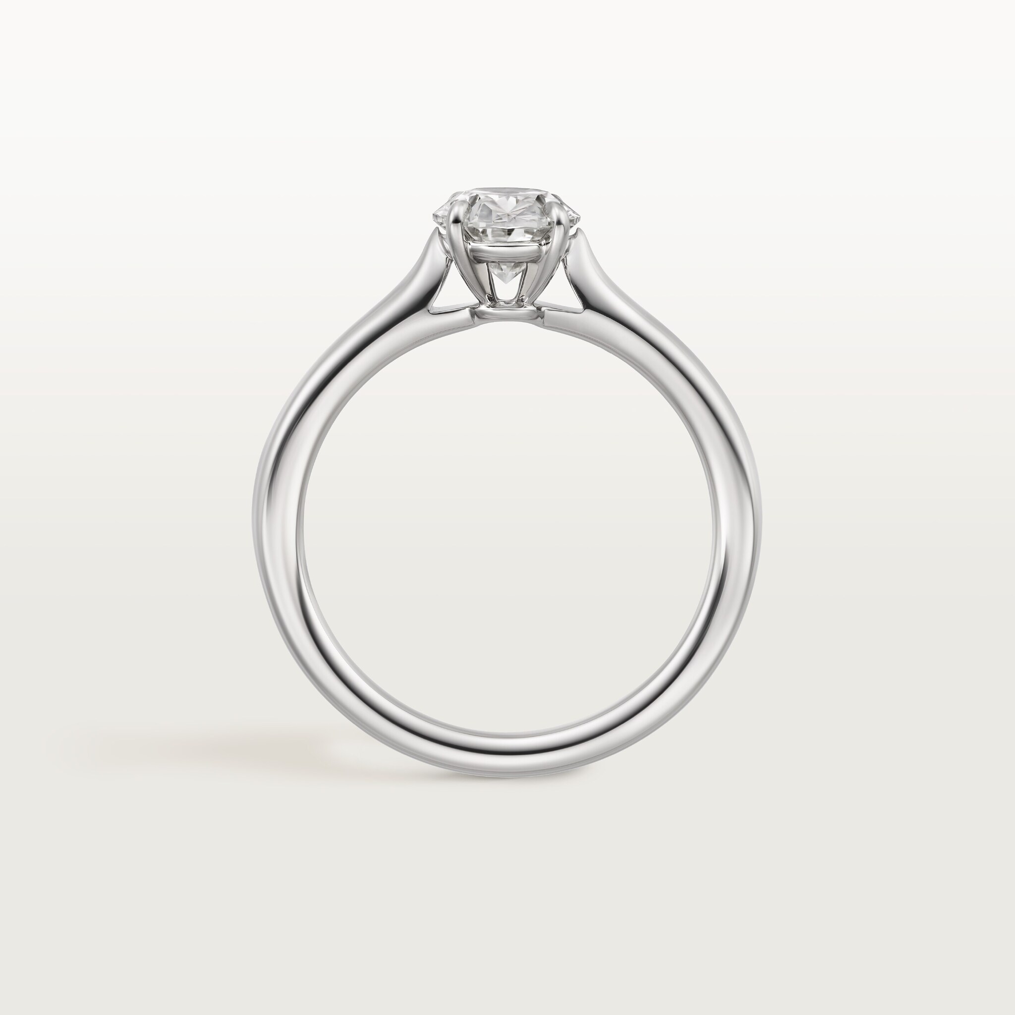 1895 solitaire, oval-cut diamond