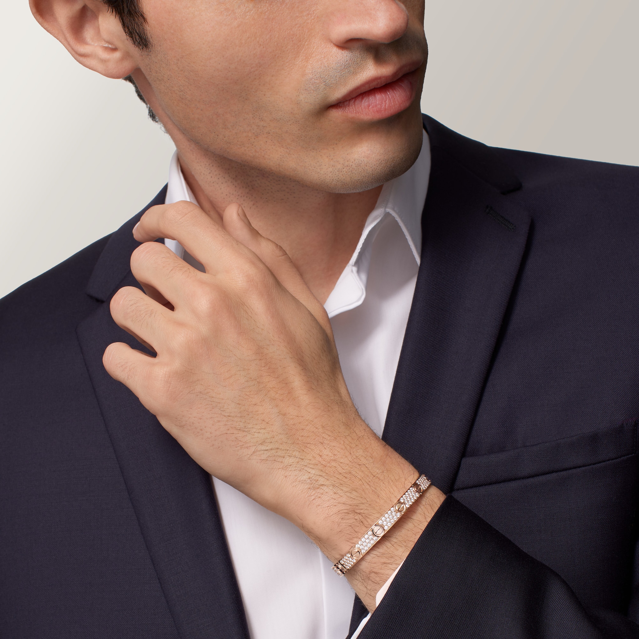 #LOVE# bracelet, classic model, paved