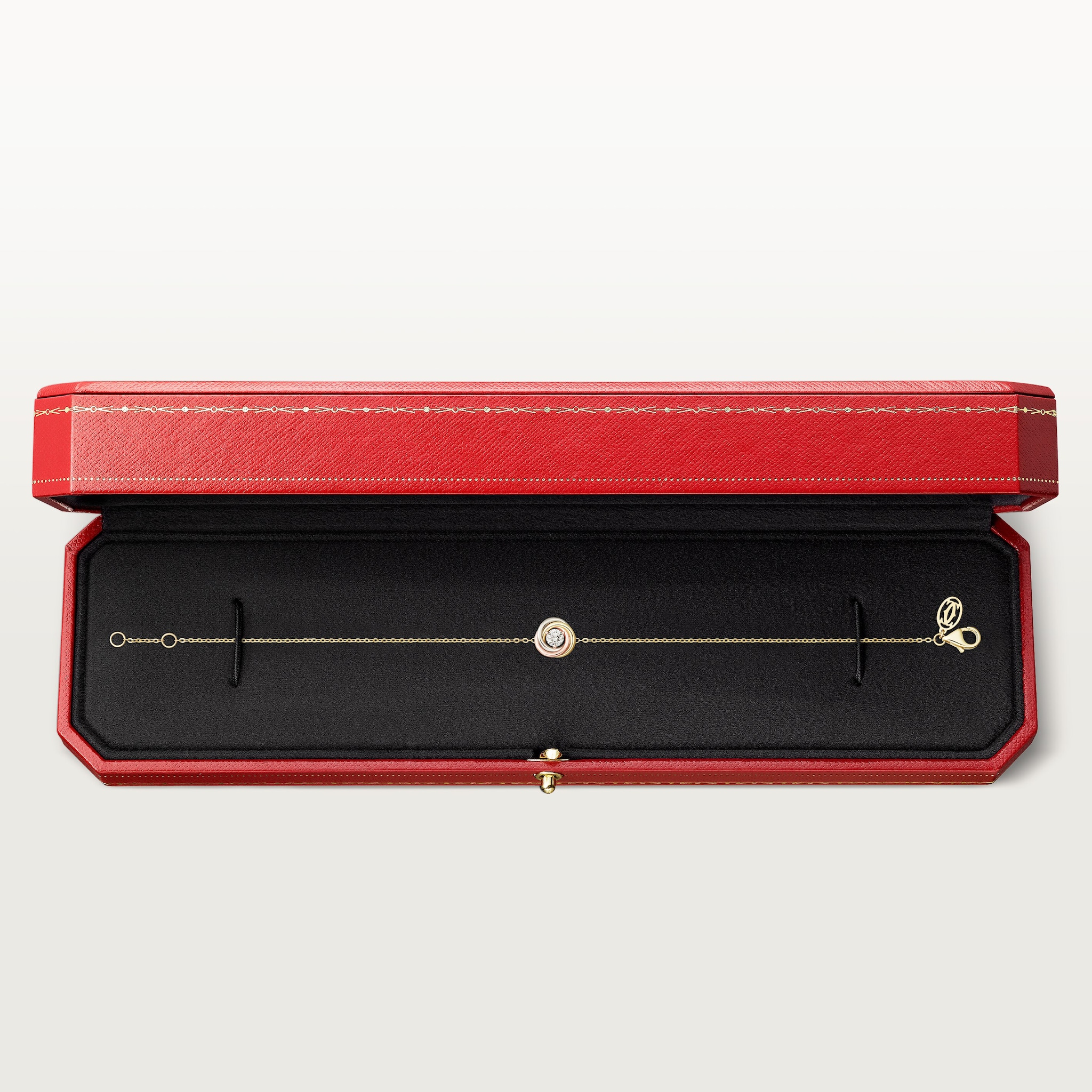 Trinity bracelet, on chain, 1 diamond, image 8