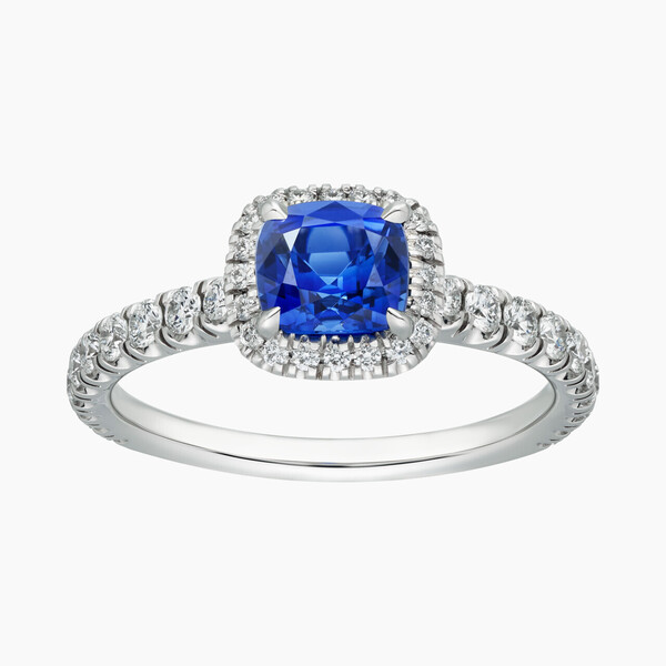 Солитер Cartier Destinée, цветной камень