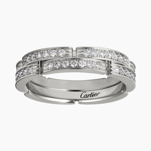 Обручальное кольцо Maillon Panthère, 2 ряда 1/2 паве
