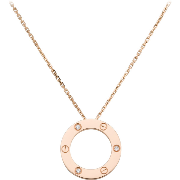 Колье LOVE, 3 бриллианта