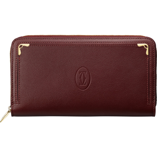 Бумажник стандартного размера на молнии Must de Cartier