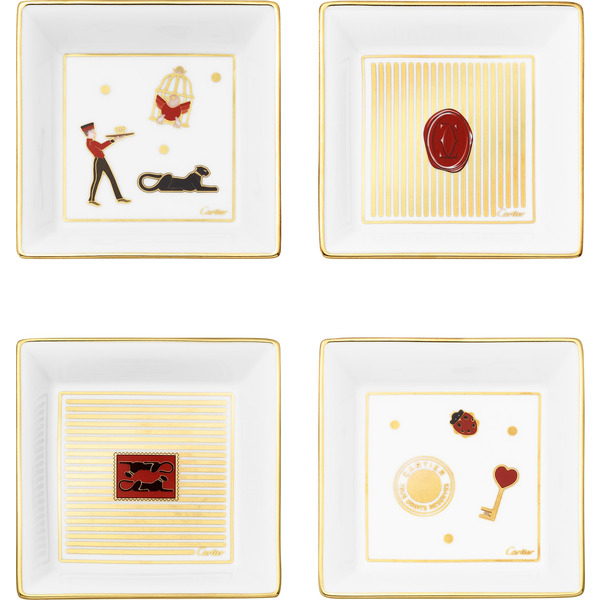 Набор из 4 подставок для мелких предметов Diabolo de Cartier, маленькая модель