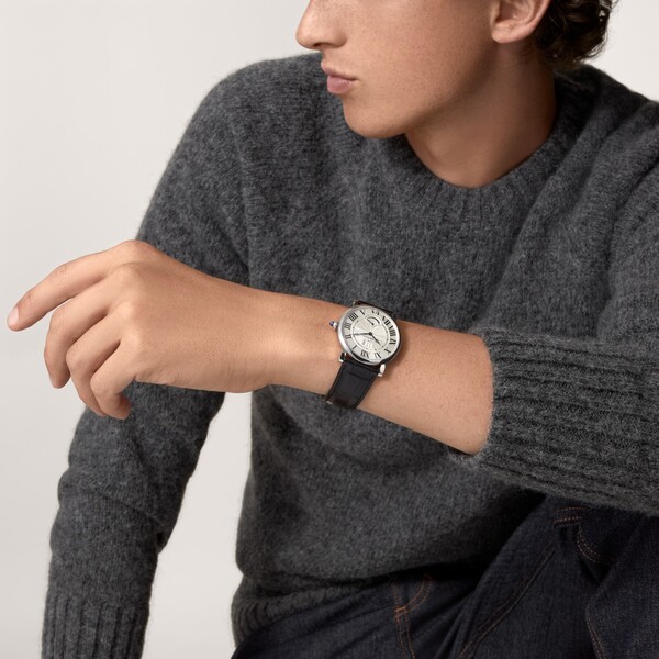 Часы Rotonde de Cartier, окошко даты, указатель запаса хода