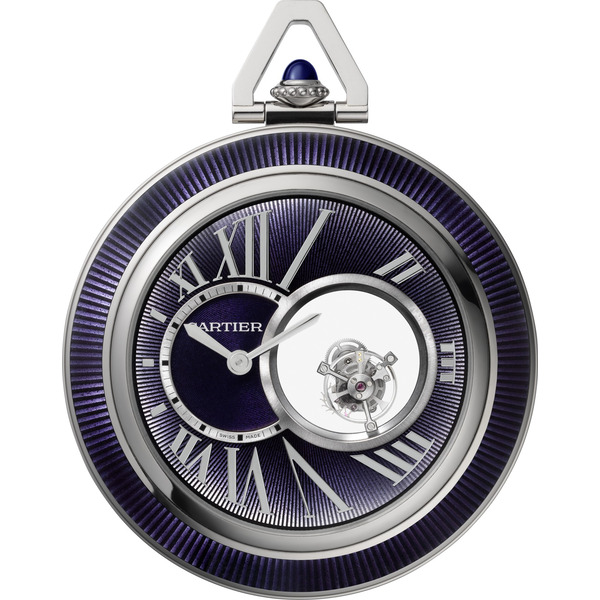Карманные часы Cartier с двойным «загадочным» турбийоном