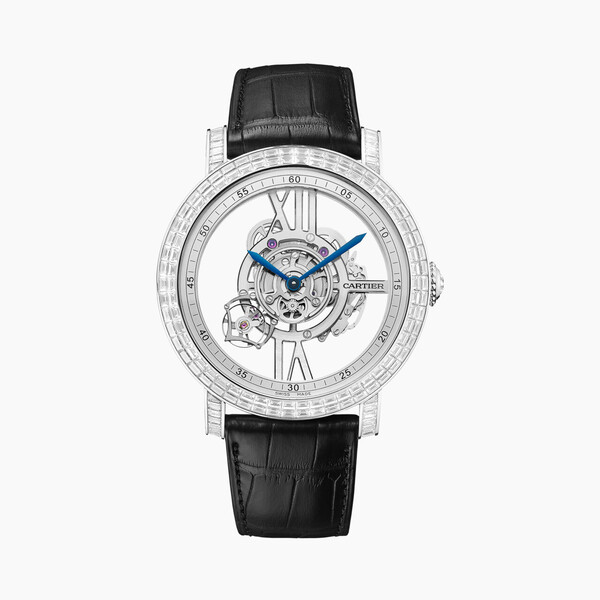 Часы Rotonde de Cartier Astrotourbillon, скелетон