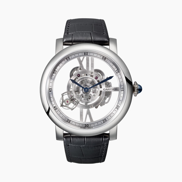 Часы Rotonde de Cartier Astrotourbillon, скелетон