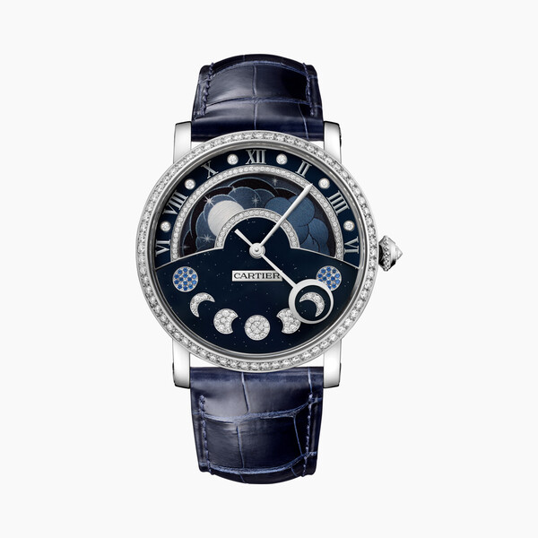 Часы Rotonde de Cartier, указатель ««день/ночь», индикатор фазы Луны