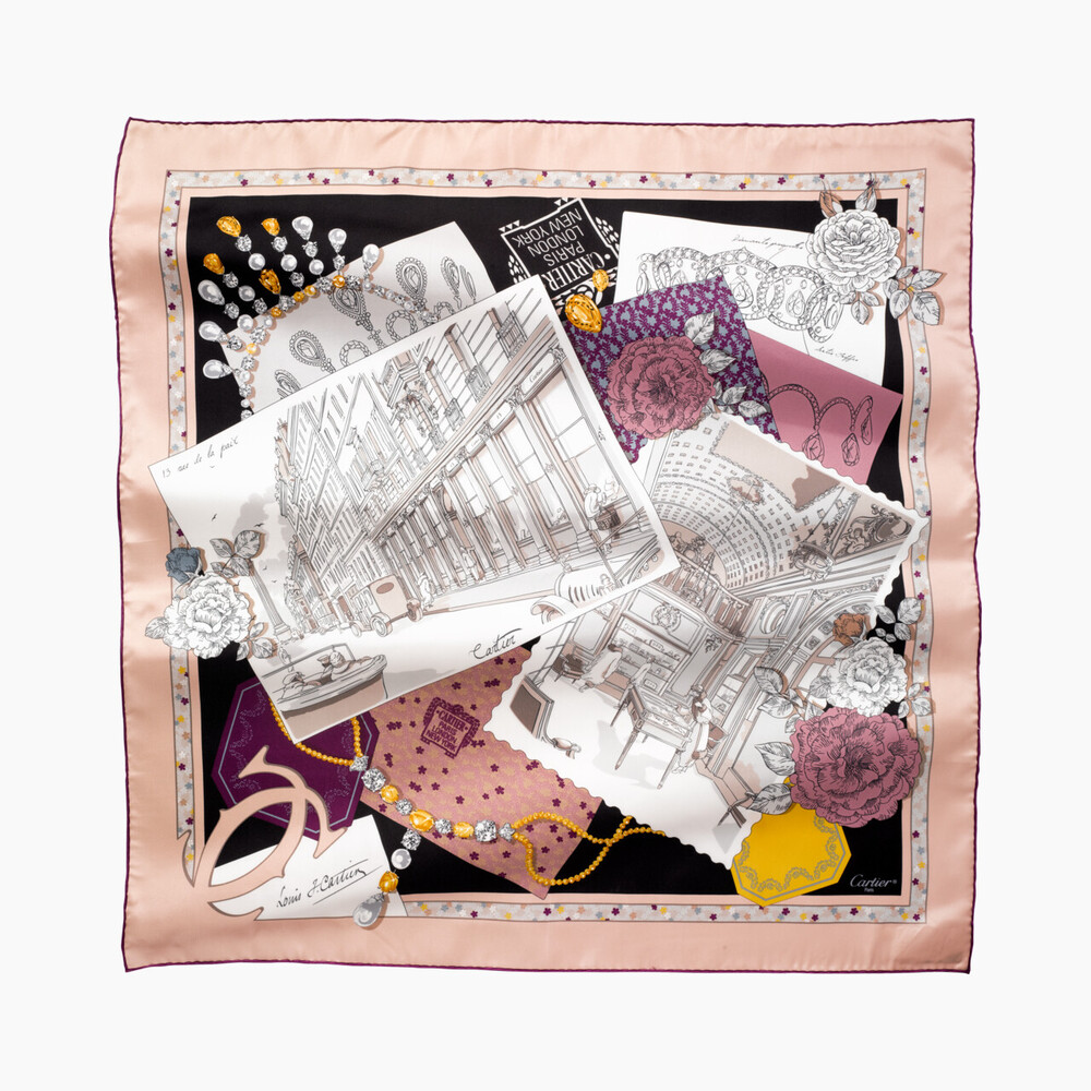 Платок с мотивом «13, улица де ла Пэ»