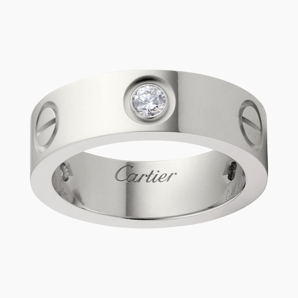 Кольцо LOVE, 3 бриллианта