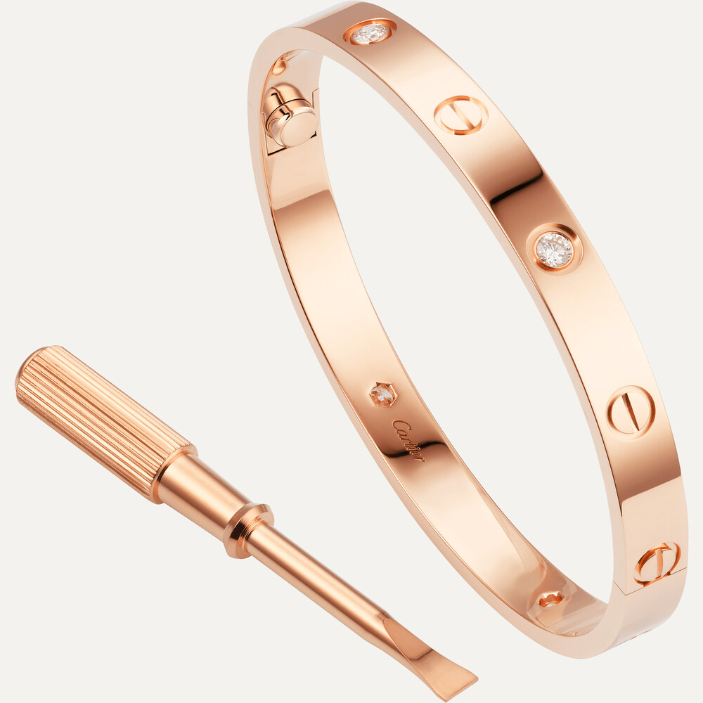 Браслет #LOVE#, 4 бриллианта