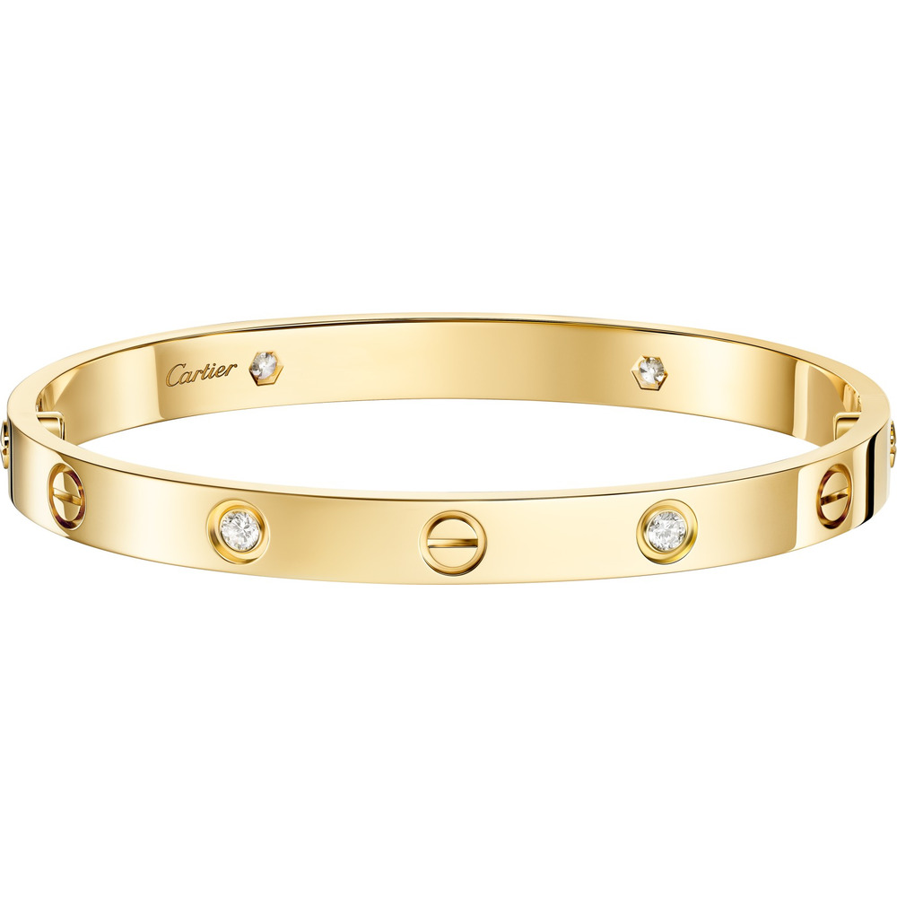 Браслет #LOVE#, 4 бриллианта