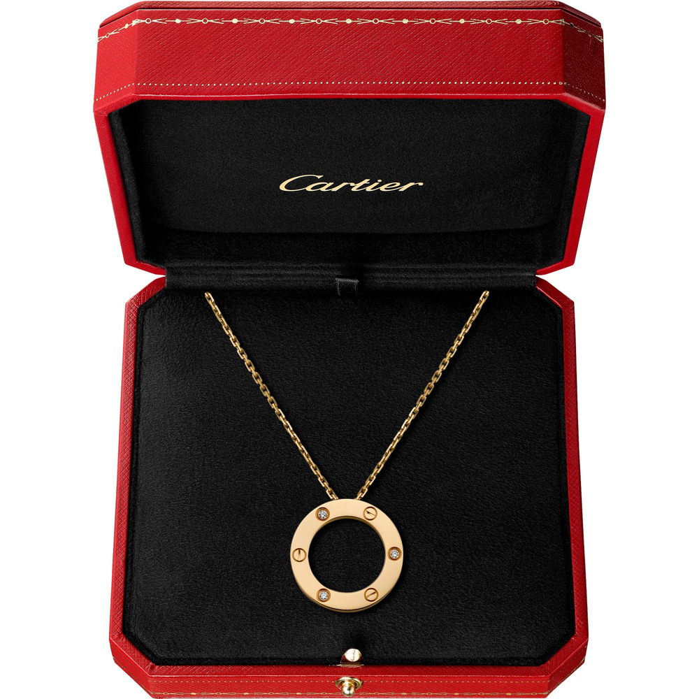 Колье LOVE, 3 бриллианта