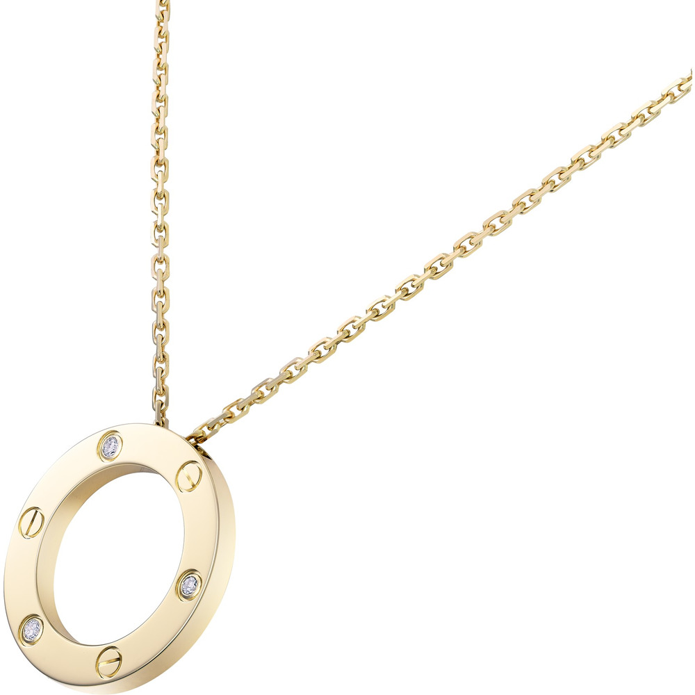 Колье LOVE, 3 бриллианта