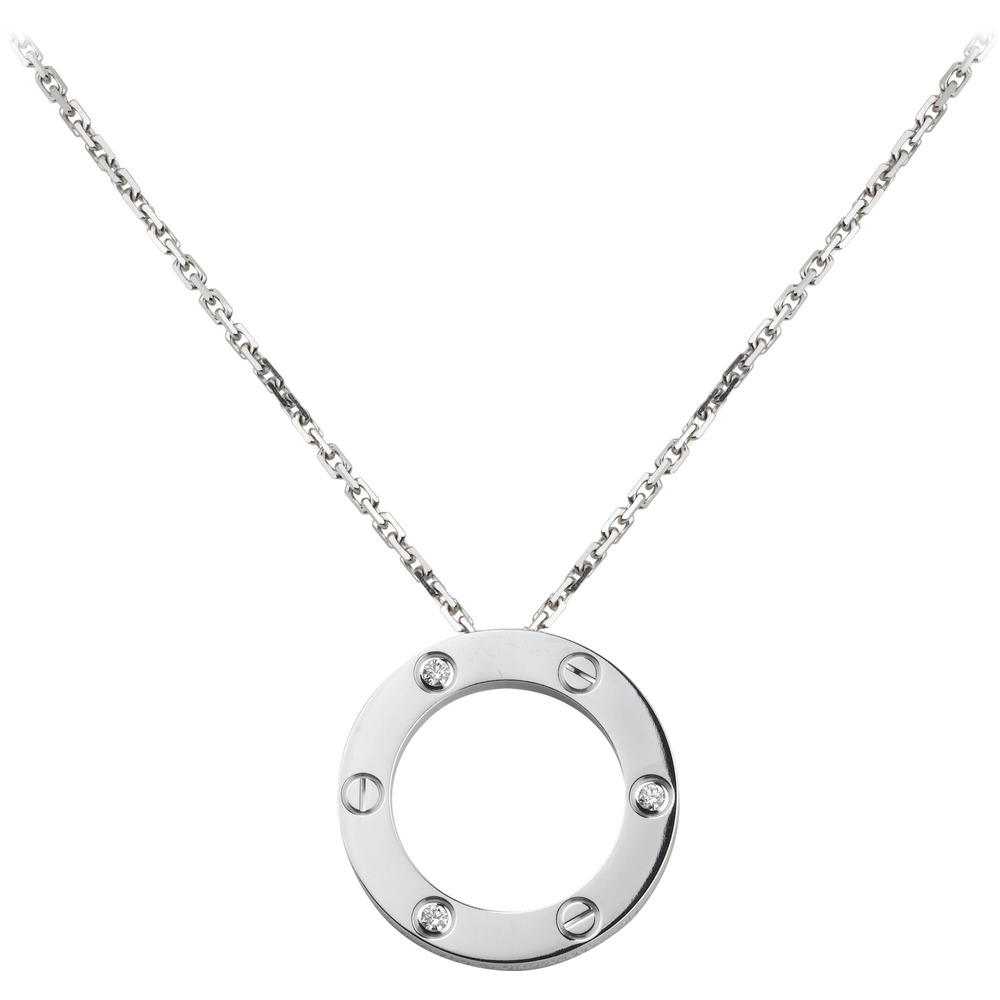 Колье LOVE, 3 бриллианта