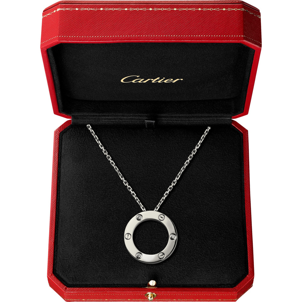 Колье LOVE, 3 бриллианта