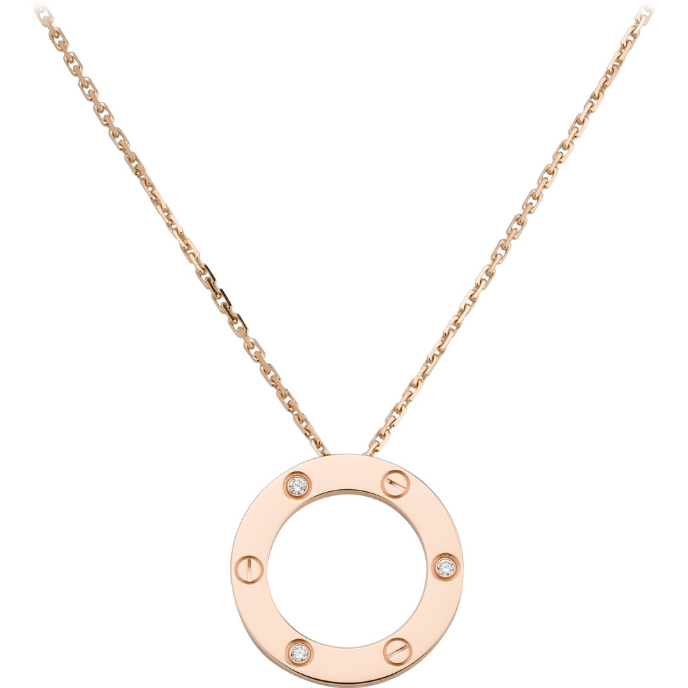 Колье LOVE, 3 бриллианта