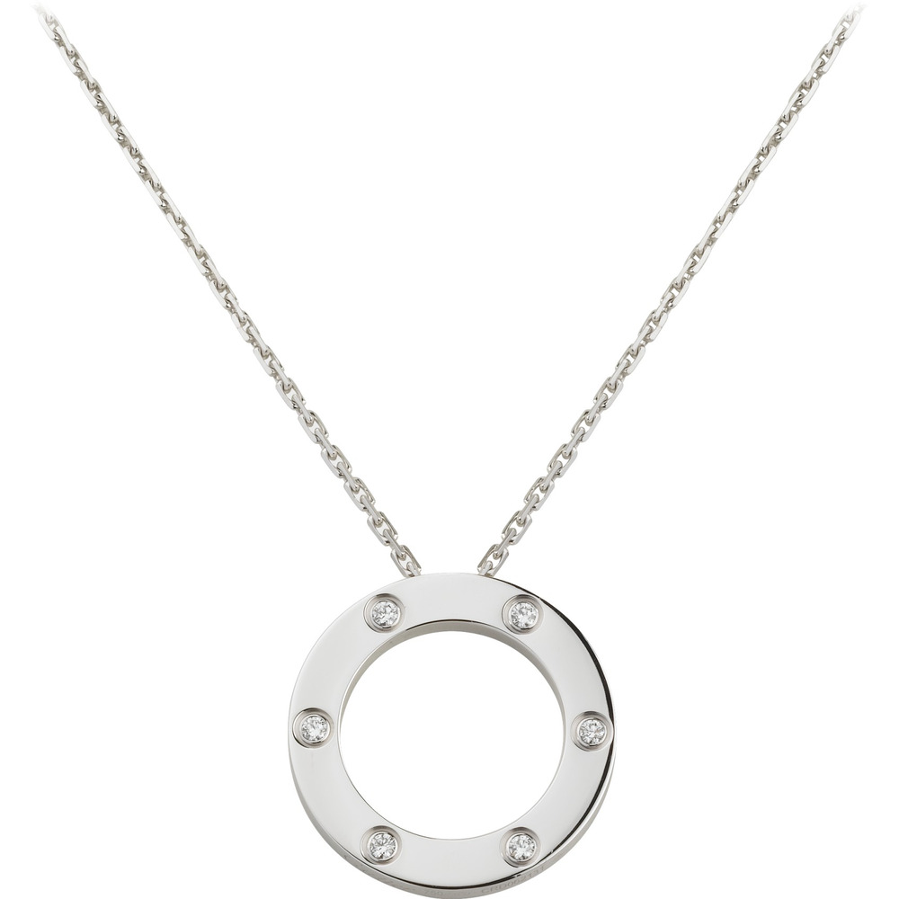 Колье LOVE, 6 бриллиантов