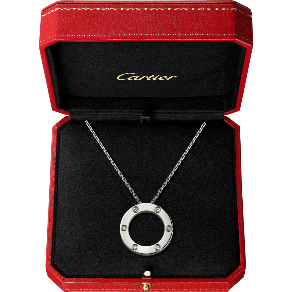 Колье LOVE, 6 бриллиантов