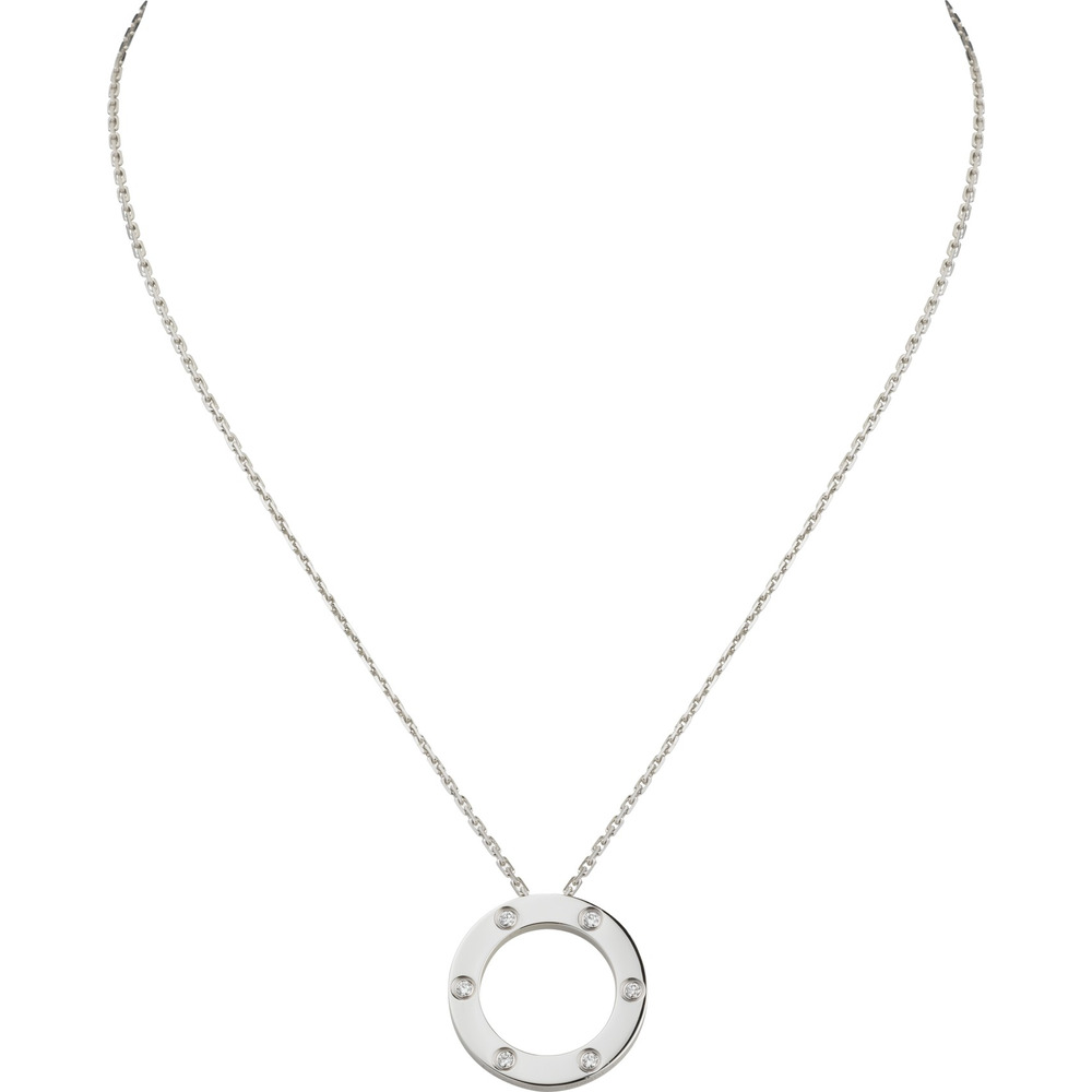 Колье LOVE, 6 бриллиантов