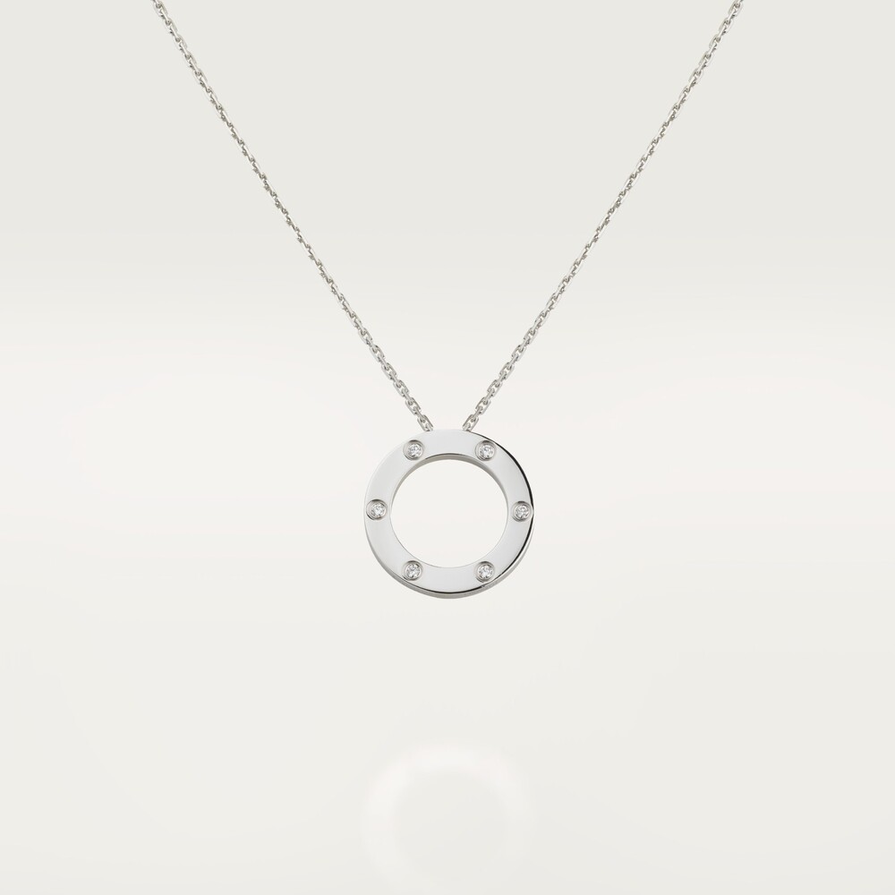 Колье LOVE, 6 бриллиантов