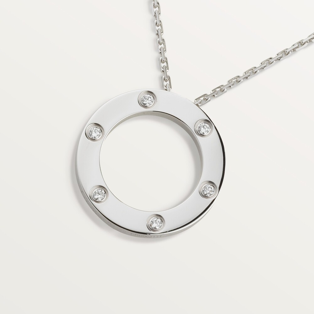 Колье LOVE, 6 бриллиантов