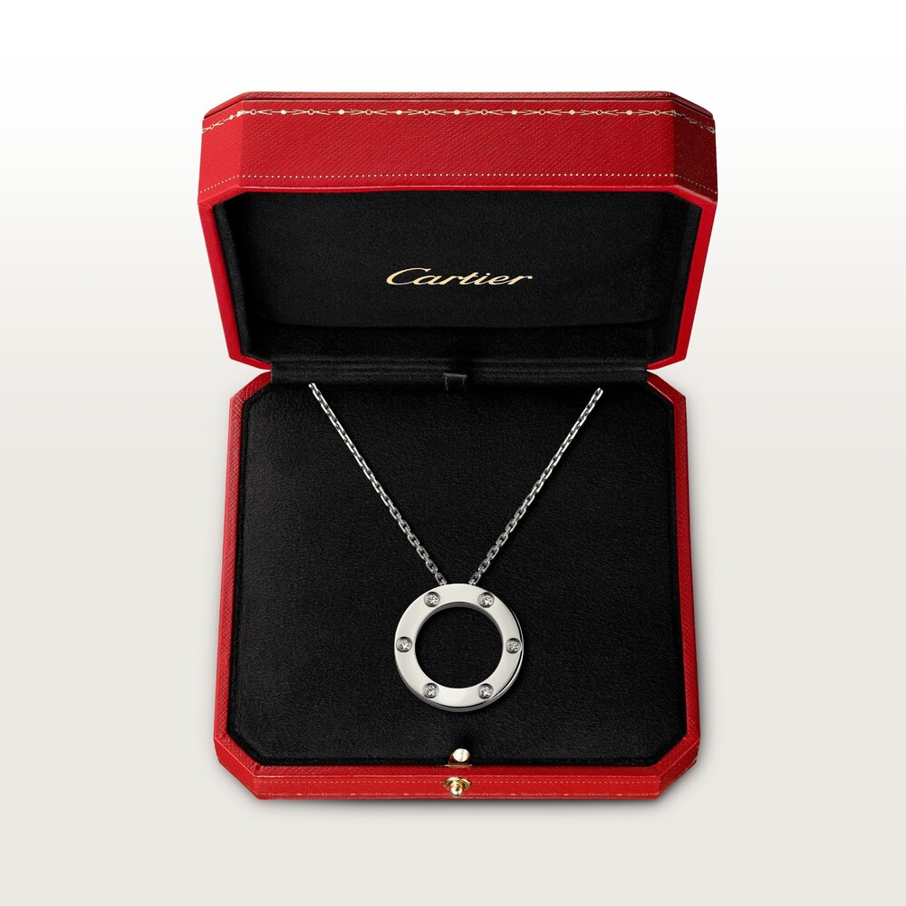 Колье LOVE, 6 бриллиантов