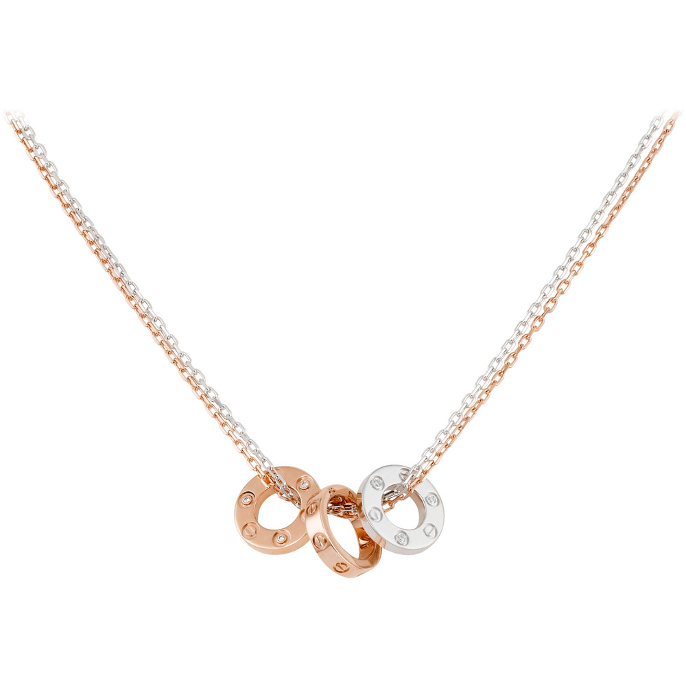 Колье LOVE, 6 бриллиантов