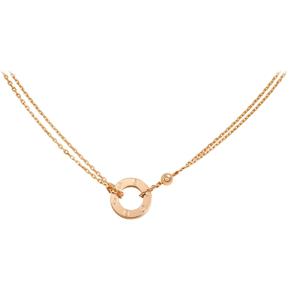 Колье LOVE, 2 бриллианта