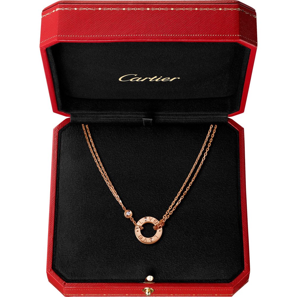 Колье LOVE, 2 бриллианта