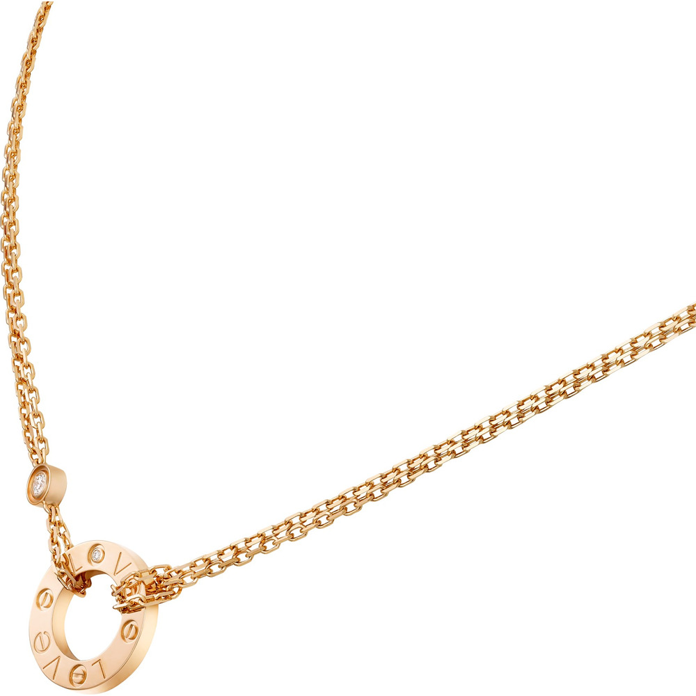 Колье LOVE, 2 бриллианта