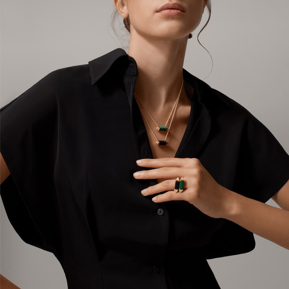 Колье Les Berlingots de Cartier, модель среднего размера