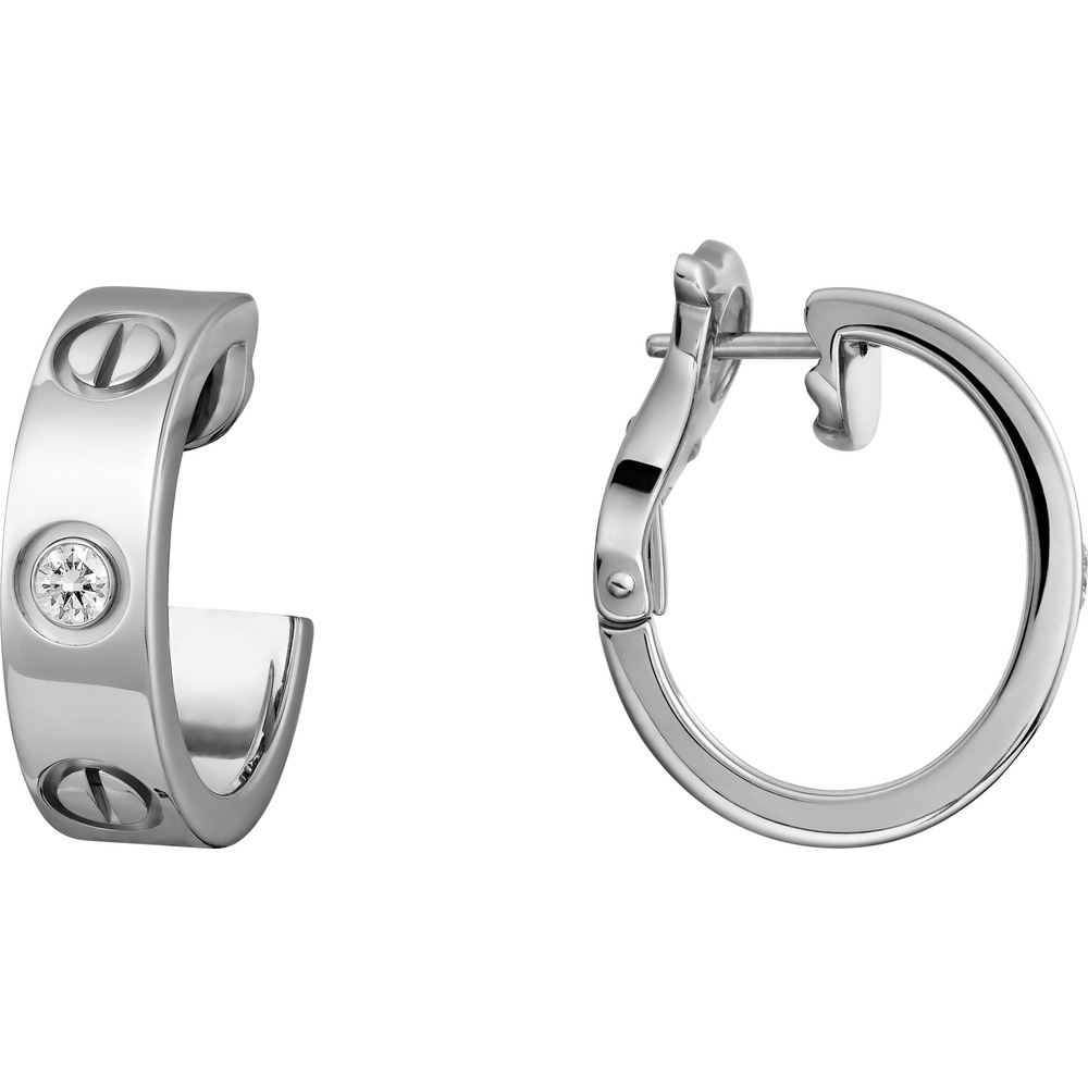 Серьги LOVE, 2 бриллианта