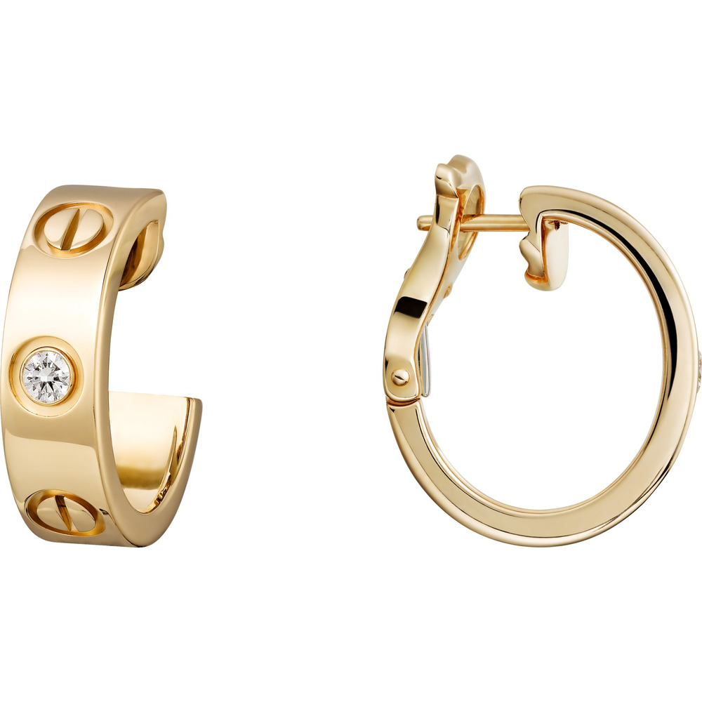 Серьги LOVE, 2 бриллианта