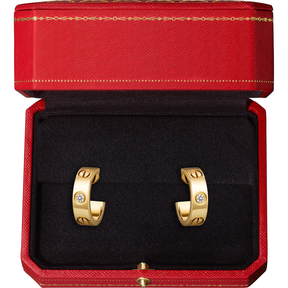 Серьги LOVE, 2 бриллианта