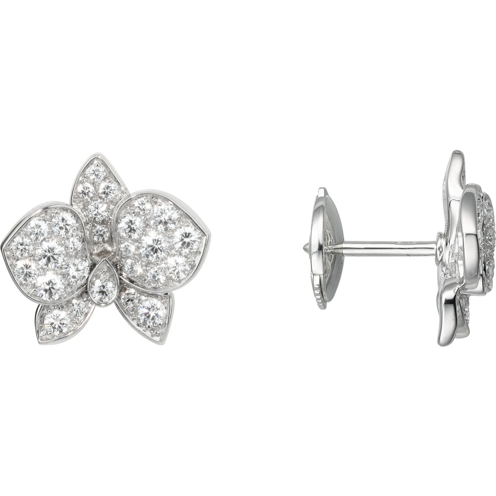 Серьги Caresse d'Orchidées par Cartier