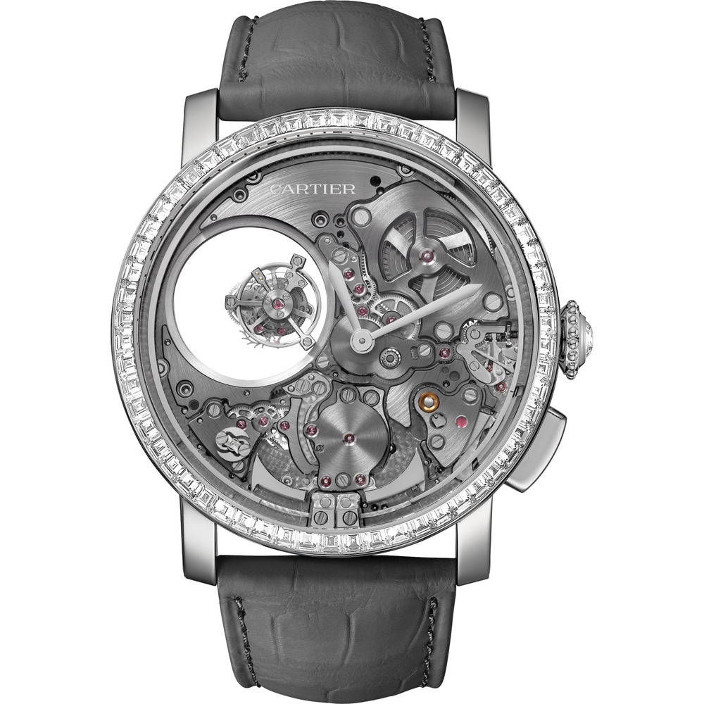 Часы Rotonde de Cartier с минутным репетиром и двойным «загадочным» турбийоном