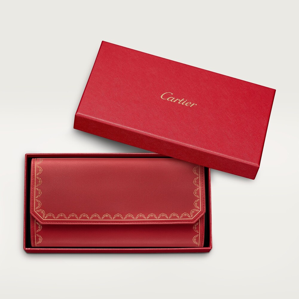 Бумажник стандартного размера с клапаном, Guirlande de Cartier