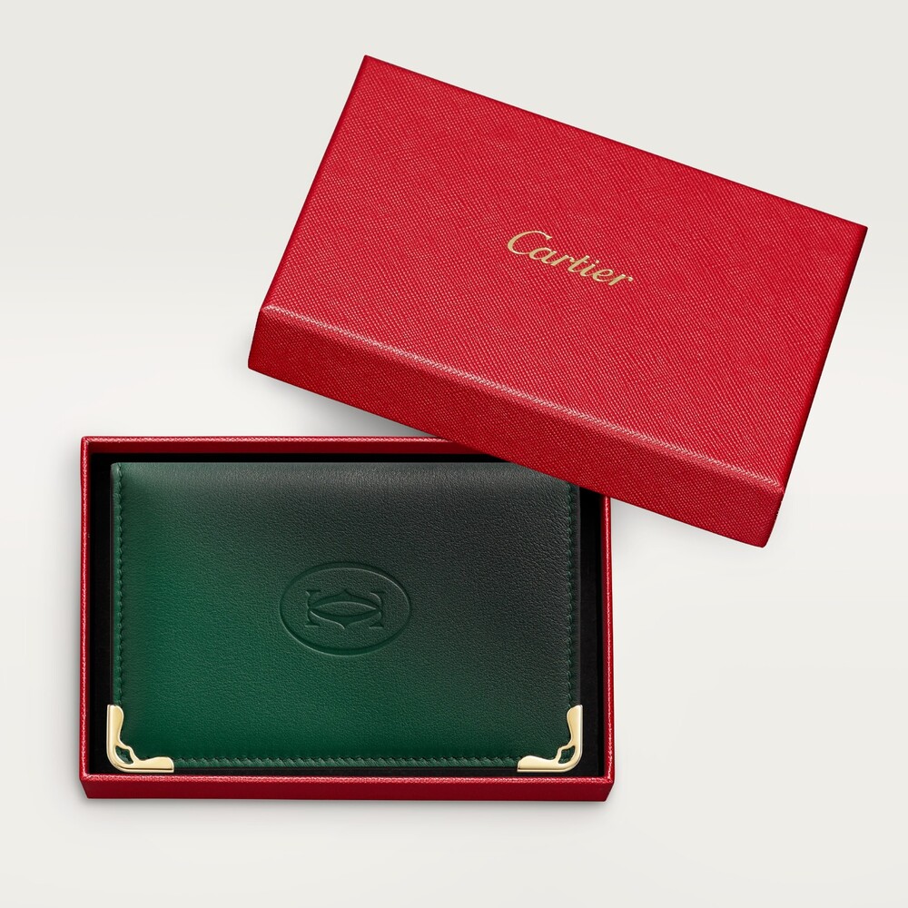 Кожаные аксессуары Must de Cartier, футляр для кредитных карт