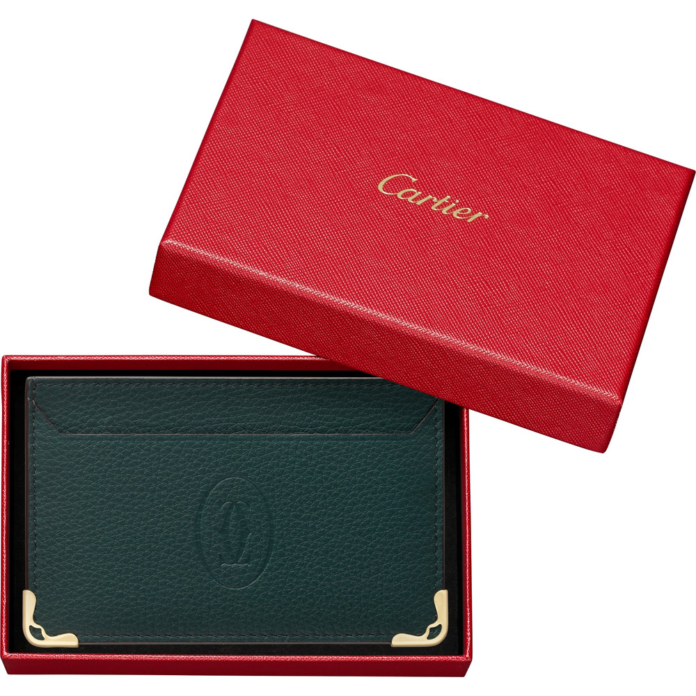 Кожаные аксессуары Must de Cartier, футляр для кредитных карт