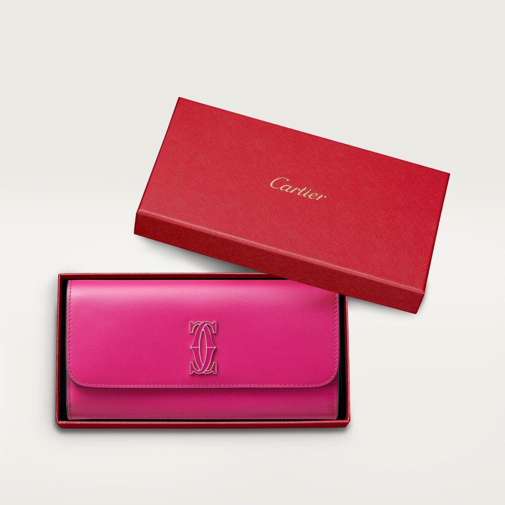Бумажник стандартного размера с клапаном, Double C de Cartier