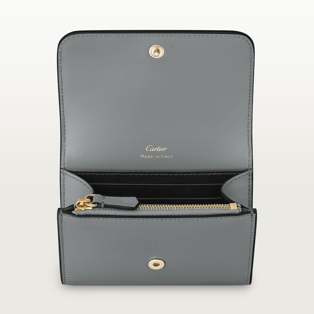 Бумажник стандартного размера с клапаном, Double C de Cartier