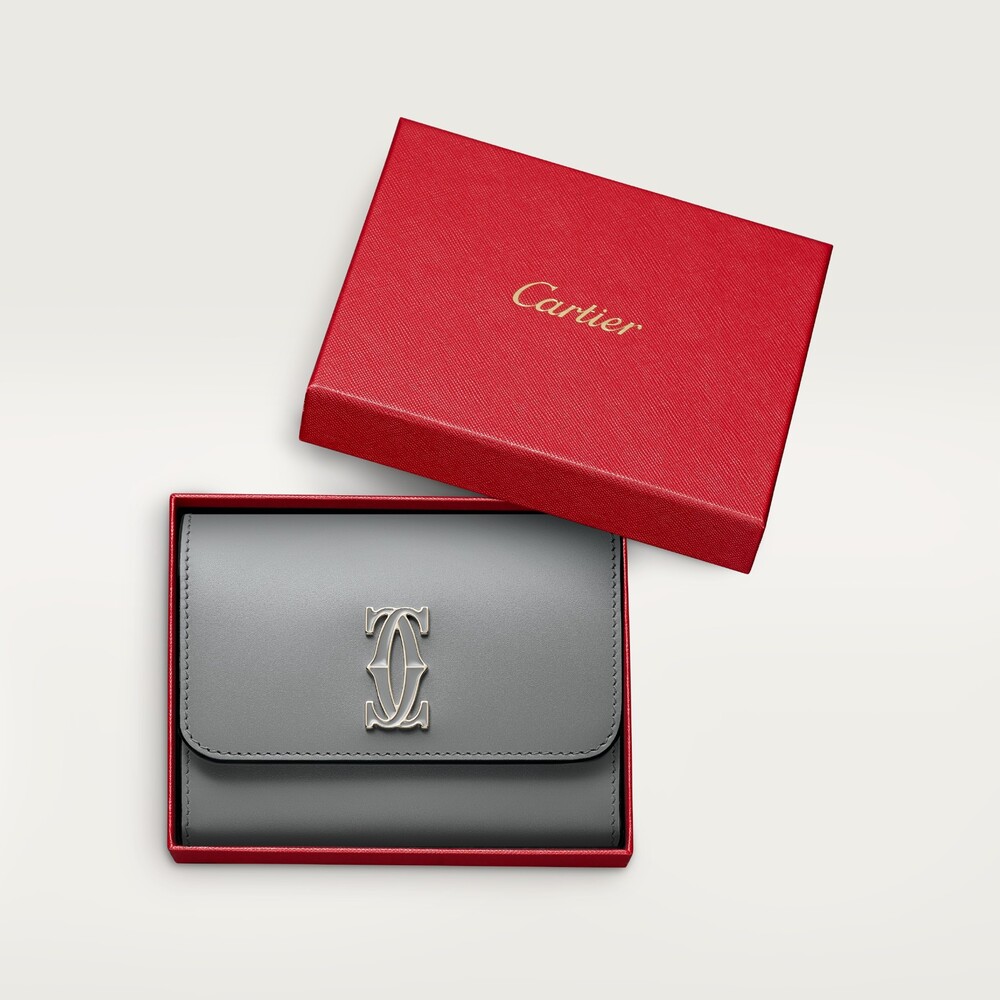 Бумажник стандартного размера с клапаном, Double C de Cartier