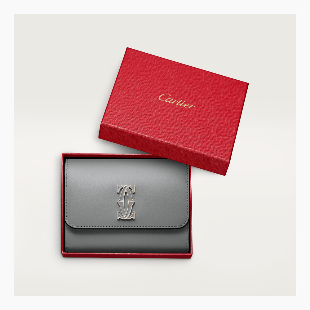Бумажник стандартного размера с клапаном, Double C de Cartier