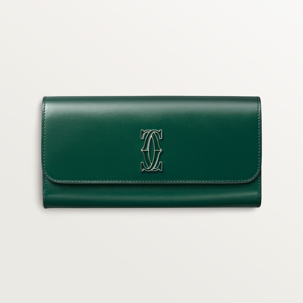 Бумажник стандартного размера с клапаном, Double C de Cartier