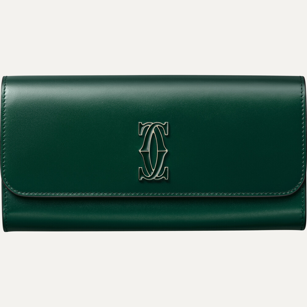 Бумажник стандартного размера с клапаном, Double C de Cartier