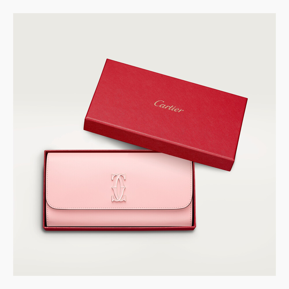 Бумажник стандартного размера с клапаном, Double C de Cartier