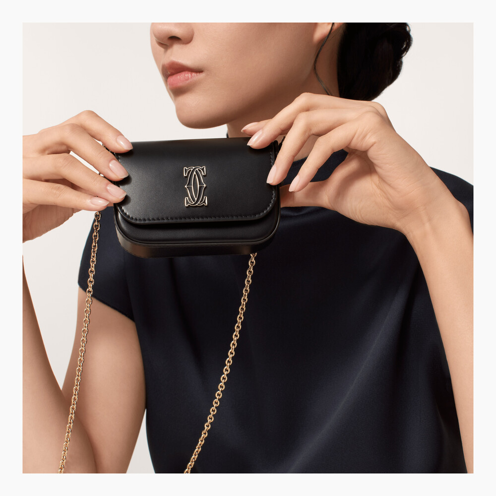 Сумка на цепочке, модель «микро», Double C de Cartier